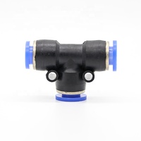 Raccord rapide pneumatique en plastique de 8mm raccord de tuyau d'air de Type T avec Push Quick PU Connect raccord rapide de tuyau d'air pratique