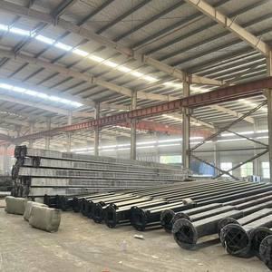 Tiang lampu jalan LED tenaga surya luar ruangan tinggi 5/6/8/10 Meter jalan raya taman baja poligonal Aluminium kerucut tiang lampu jalan - Product Image 2