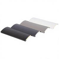 Profils en aluminium extrudé de 39 mm * 0,27 mm, lames horizontales modernes pour volets roulants électriques