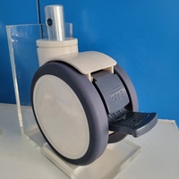 TPE Double Twin Wheel Castor 5 pouces Bébé Poussette Civière Lit D'hôpital Roulette Roue