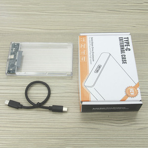 กล่องใส่ฮาร์ดดิสก์แบบใส ShuoLe Type C เป็น 2.5 นิ้ว SATA USB3.1 สำหรับ SSD HDD - Product Image 4