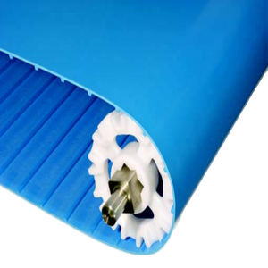 Dayanıklı hijyenik termodrive homojen bant gıda sınıfı mavi PU TPU konveyör bant - Product Image 1