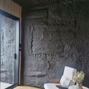 Trọng lượng nhẹ 3D Faux PU đá tường Bảng điều khiển Polyurethane Linh Hoạt 30mm 50mm 70mm PU đá tường đá Bảng điều khiển đá nhân tạo - Product Image 1