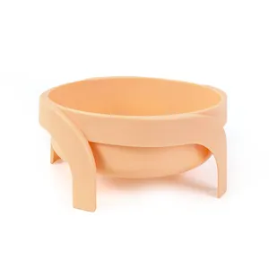 Wholesale Plastic High Leg Neck Protector Anti-Overturning anti-tip Pet Food Bowl for dog and cat