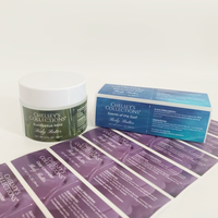 Étiquettes cosmétiques brillantes imperméables personnalisées, parfum, rouge à lèvres, soins de la peau, dentifrice, étiquette privée, emballage en vinyle adhésif en rouleau