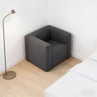 Canapé gonflable floqué moderne pour intérieur/extérieur, matelas et fauteuil de salon pour salon, plage