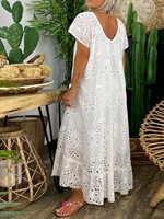 Robe classique élégante et ample pour femme, taille empire, printemps, ODM, pour le bureau ou les occasions décontractées, avec un design long et élégant