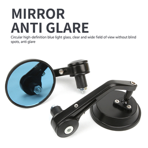 Accessoires <span class=keywords><strong>de</strong></span> Moto Rétroviseurs Moto Universels Ronds en Verre Bleu pour <span class=keywords><strong>Embout</strong></span> <span class=keywords><strong>de</strong></span> <span class=keywords><strong>Guidon</strong></span> - Product Image 5