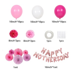 Fournitures de décoration pour fêtes à domicile en gros, ensemble de ballons en latex et en aluminium pour la fête des mères, cadeaux pour maman - Product Image 6