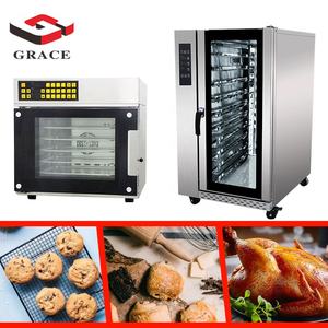 نعمة الهواء الساخن تداول فرن الفولاذ المقاوم للصدأ 10 صينية فرن تجفيف بالهواء الساخن الغاز مخبز الفرن الحراري - Product Image 4