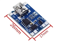 Module de charge de batterie au lithium TP4056 1A avec protection de charge pour batteries 18650