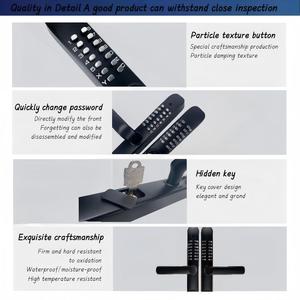 Kunci Pintu Aluminium Alloy Anti Maling Tahan Air Dua Sisi Generasi Ke-3 dengan Kata Sandi & Kunci, Finishing Poles Tahan Lama - Product Image 6