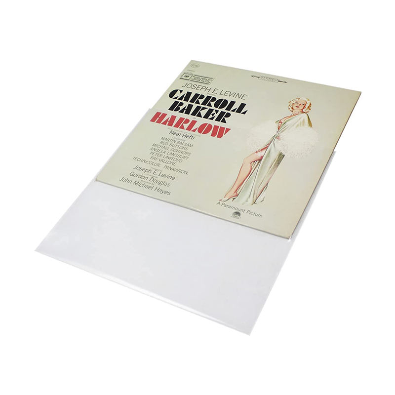 ビニール　レコード　アルバムカバー クリアプラスチック　保護 LPレコード収納用の丸みを帯びたコーナースタイルのクリアビニール