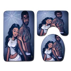 <span class=keywords><strong>Ensemble</strong></span> <span class=keywords><strong>de</strong></span> 4 pièces pour salle <span class=keywords><strong>de</strong></span> bain : <span class=keywords><strong>Rideau</strong></span> <span class=keywords><strong>de</strong></span> <span class=keywords><strong>douche</strong></span> africain design personnalisé, <span class=keywords><strong>Tapis</strong></span> <span class=keywords><strong>de</strong></span> salle <span class=keywords><strong>de</strong></span> bain, <span class=keywords><strong>Tapis</strong></span> <span class=keywords><strong>de</strong></span> toilette antidérapant <span class=keywords><strong>et</strong></span> <span class=keywords><strong>Tapis</strong></span> <span class=keywords><strong>de</strong></span> sol pour la décoration intérieure - Product Image 3