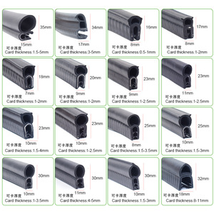 רכב מותאם אישית גומי דלת חותם רצועה epdm pvc משאית זכוכית עובש עם 3m קצה לקצץ פלדה טכנולוגית שחול - Product Image 3