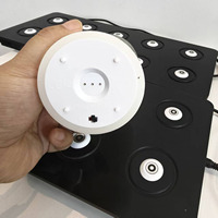 Lampe chauffante électrique sans fil du fabricant, avec mèches mobiles en cire véritable, effet de flamme vacillante sans flamme, télécommande, rechargeable par USB, bougies LED