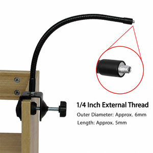 360 °   Soporte Flexible Multifuncional con Clip Giratorio y Tubo de Cuello de Cisne para Lámpara LED Portátil y Soporte para Teléfono Móvil - Product Image 5