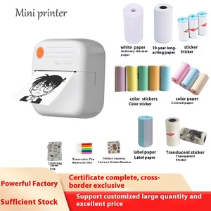 A35 nouvelle Mini imprimante sans fil portable transfrontalière petite étiquette adhésive pour la maison pour IOS téléphone portable couleur style de code à barres - Product Image 5