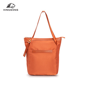 Kingsons Women's Tote Bag Large Capacity Water Resistant Shoulder Bag For Commuting Everyday Use Solid Color Zipper Closure - Product Image 2