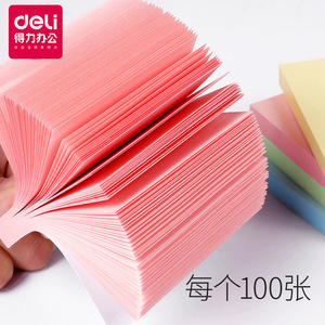 Deli Sticky Notes 7155 100 Sheets Colorful Memo Pads For Office And School Use - Product Image 4
