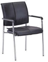 Chaise de bureau exécutive en cuir avec structure métallique soudée renforcée, certifiée ISO9001, directement de l'usine, pour bureau à domicile, haute densité