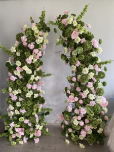 Ensemble de boules de fleurs artificielles de style identique en soie pour décoration de table et arche de mariage, vente en gros - Product Image 6