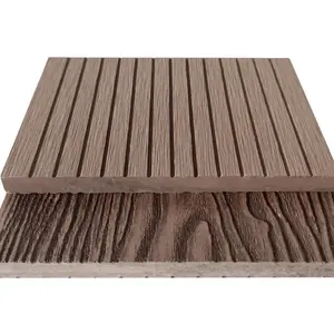 Eco-friendly easy installation woodgrain surface wood plastic composite outdoor WPC decking