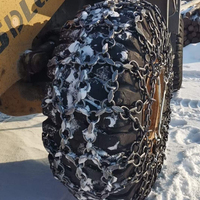 Cadena de Protección para Neumáticos de Tractor Agrícola de Acero, Cadena para Nieve, Cadena de Protección para Neumáticos de Cargadora de Ruedas