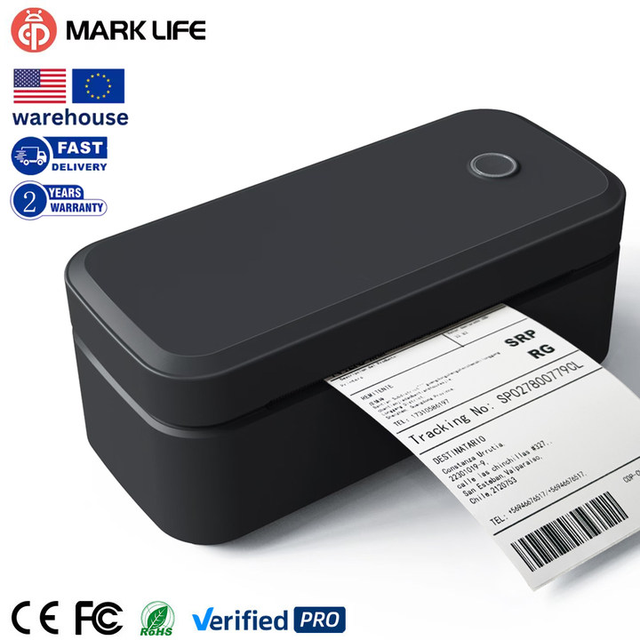 Marklife X4 203dpi Portable Shipping Label Printer, 4x6 Inch Thermal Label Maker with USB/Wireless for Express & Warehouse US