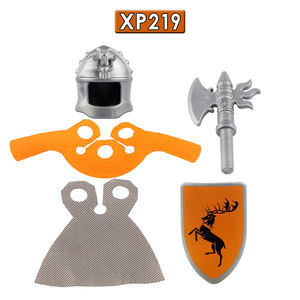 Nouvelles figurines d'action miniatures de chevalier médiéval, seigneur, soldat spartiate, en ABS, avec casque, blocs de construction pour enfants, KT1029, cadeau de fête - Product Image 5