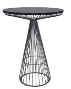 اختيار الألوان الفولاذ المقاوم للصدأ وردة ذهبية الذهب معدن سلك مستدير طاولة مرتفعة طاولة بار لحضور حفل زفاف الحدث - Product Image 4