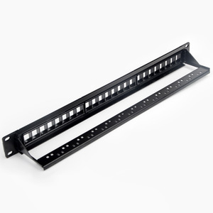 Pannello Patch Vuoto da 19 Pollici a 24 Porte CAT5E CAT6 UTP per <span class=keywords><strong>Rete</strong></span> VoIP, Telaio di Distribuzione Non Schermato - Product Image 5