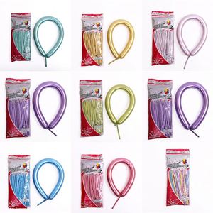 1.8G 100Pcs 260 Metallic Chrome Long Strip Magi Latex Birthday for <b>Decorating</b> <b>Balloons</b> Wholesales - Product Image 2