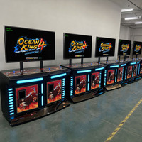 QIQU Meilleure Vente Prix Usine Machine de Jeu de Pêche Verticale 65 Pouces pour 3 Joueurs, Cabinet de Jeu d'Arcade de Pêche May Ban Ca