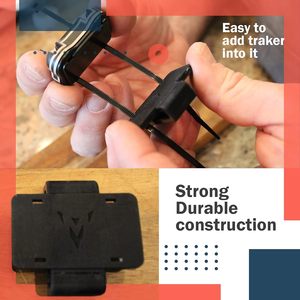 Minimalist Gear Co FitBark GPS Fastener <b>Buckle</b> Black Plastic Quick Release Dog Tracker Strap Attachment <b>Clip</b> - Product Image 3
