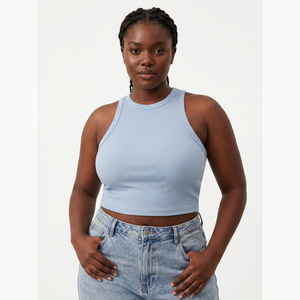 Womens Gym Tank <b>Top</b> Breathable Cotton Stretch Activewear Vest Bulk Wholesale Fitness Tank OEM Supply - Product Image 1