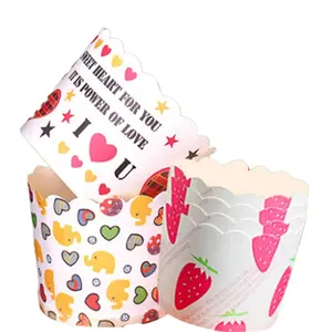 Kleine Ronde Zwaaide Kasteel Muffin Cake Papier Bakken Cupcake Cup Liner Wrapper