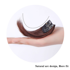 Human <strong>Hair</strong> Extensions Black Brown Natural Hairpin Clip in False <strong>Hair</strong> Pieces for Women <strong>Hair</strong> <strong>Pad</strong> - Product Image 4