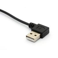 Câble USB spiralé mini, cordon de synchronisation et de charge en spirale à angle droit pour appareils mini USB
