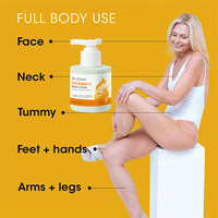 Lotion corporelle à la vitamine C avec des ingrédients biologiques pour tous les types de peau, blanchissante, hydratante et parfum naturel