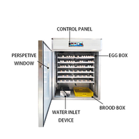 Incubateur d'œufs automatique 1056 places en gros pour l'élevage – Machine à couver les œufs de poule, canard, oie, caille – Système solaire pour l'agriculture