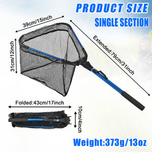 Filet de pêche <span class=keywords><strong>télescopique</strong></span> Portable à la <span class=keywords><strong>truite</strong></span> avec poignée pliable filet de pêche en Nylon Durable - Product Image 2