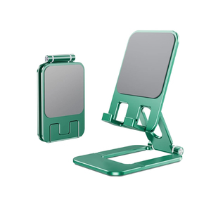 360 Rotation Portable Folding <b>Tablet</b> Phone <b>Holder</b> Adjustable Aluminum Metal Support Kickstand Stand Desk Mount for Mobile Phone - Product Image 1
