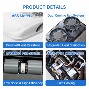 <span class=keywords><strong>Aire</strong></span> <span class=keywords><strong>Acondicionado</strong></span> de Techo para Auto de 24V con Doble Ventilador y Control por Aplicación, Unidad de <span class=keywords><strong>Aire</strong></span> <span class=keywords><strong>Acondicionado</strong></span> para Camiones, Autocaravanas, Caravanas y Vehículos - Product Image 2