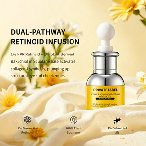 Aceite Facial de <span class=keywords><strong>Retinol</strong></span> y Escualano Antienvejecimiento, Reparación Celular, Reparación de Arrugas, Gotero de 30 ml, Marca Privada OEM - Product Image 4