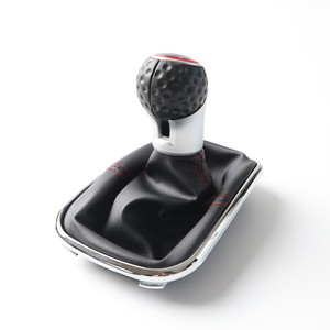 Car <b>Gear</b> <b>Knob</b> Leather Matte Electroplating 5 6 Speed Ergonomic For Golf 4 - Product Image 3