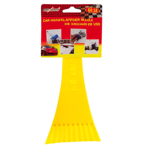 Pala para nieve de coche, raspador de hielo de plástico amarillo para uso en vehículos en invierno - Product Image 2