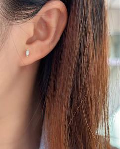 Xinfly 18K Gold 0.26ct Natural Marquise Cut Diamond Screw <b>Back</b> Stud <b>Earrings</b> - Product Image 6