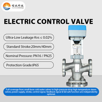Vanne de régulation électrique industrielle à fuite ultra-faible Kvs 0,02% pour milieux corrosifs (eau, vapeur) 85-265V AC PN16