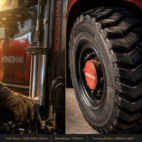 Forklift Counterbalance Kabin Ergonomis Serbaguna 1.5t 2.5t 3.5t 5t untuk Pabrik, Bersertifikasi CE